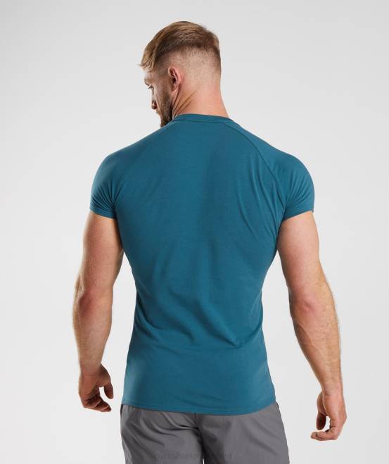 Atlantikblau Kleidung Gymshark Männer Apollo-T-Shirt 04P8753