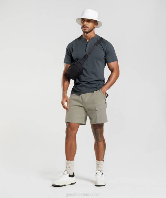 Cosmic Grey (ausverkauft) Kleidung Gymshark Männer Ruhetag-Pendler-Poloshirt 04P8768