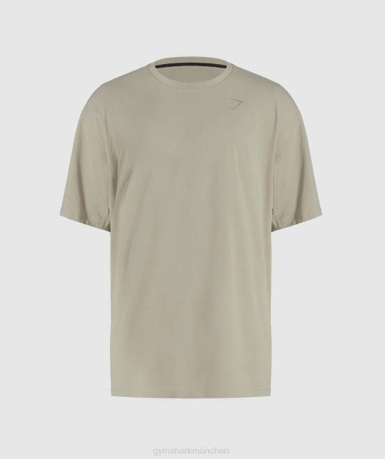 Ecrubraun Kleidung Gymshark Männer Power-T-Shirt 04P8576