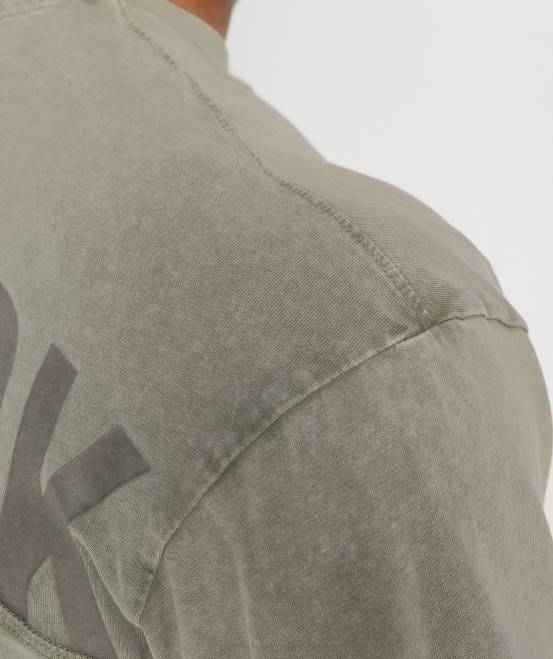 Ecrubraun Kleidung Gymshark Männer Powergewaschenes T-Shirt 04P8689