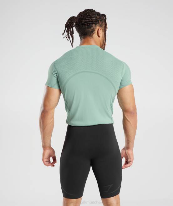 Frost-Petrol/Tinten-Petrol (ausverkauft) Kleidung Gymshark Männer 315 nahtloses T-Shirt 04P8779