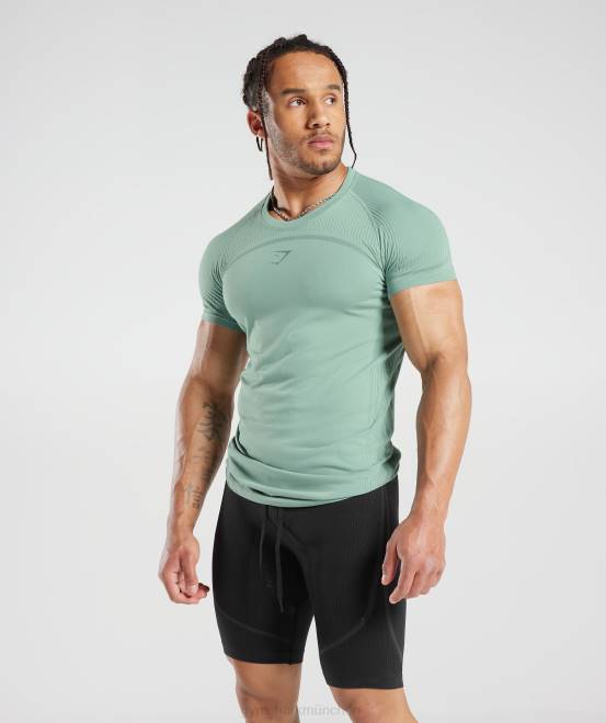 Frost-Petrol/Tinten-Petrol (ausverkauft) Kleidung Gymshark Männer 315 nahtloses T-Shirt 04P8779