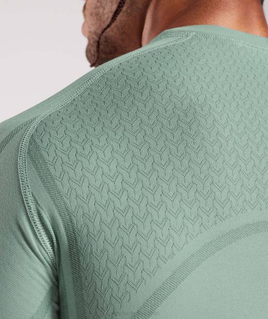 Frost-Petrol/Tinten-Petrol (ausverkauft) Kleidung Gymshark Männer 315 nahtloses T-Shirt 04P8779
