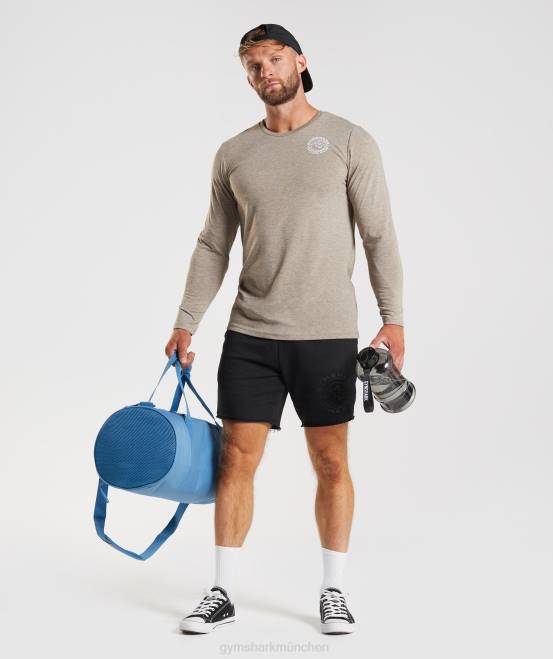 Kalkmergel Kleidung Gymshark Männer Legacy-Langarm-T-Shirt 04P8751
