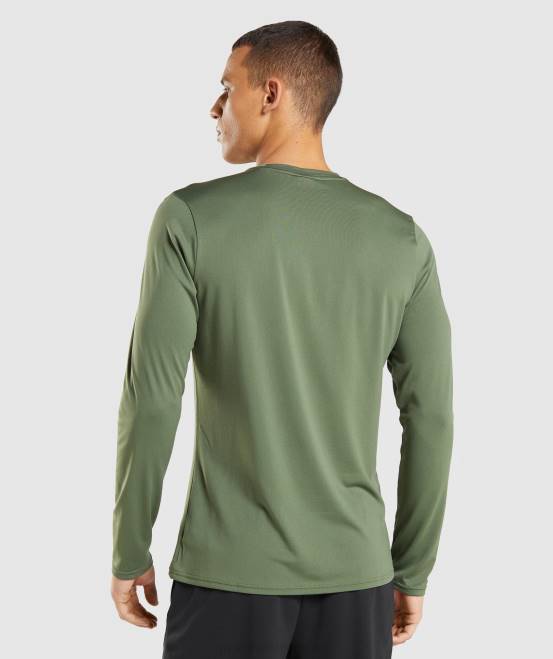 Kernolive Kleidung Gymshark Männer Ankunfts-Langarm-T-Shirt 04P8637