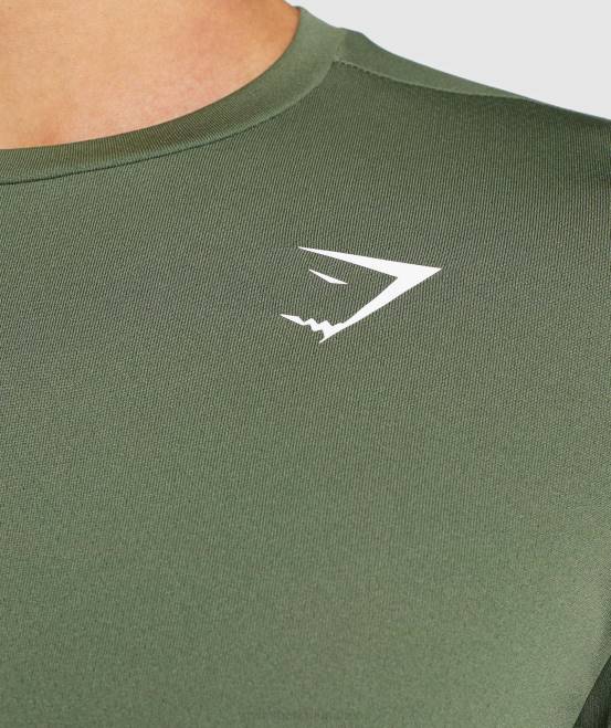 Kernolive Kleidung Gymshark Männer Ankunfts-Langarm-T-Shirt 04P8637