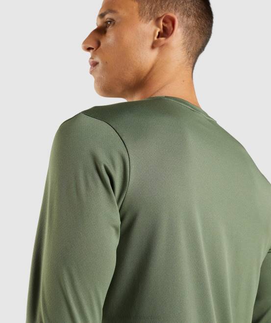Kernolive Kleidung Gymshark Männer Ankunfts-Langarm-T-Shirt 04P8637