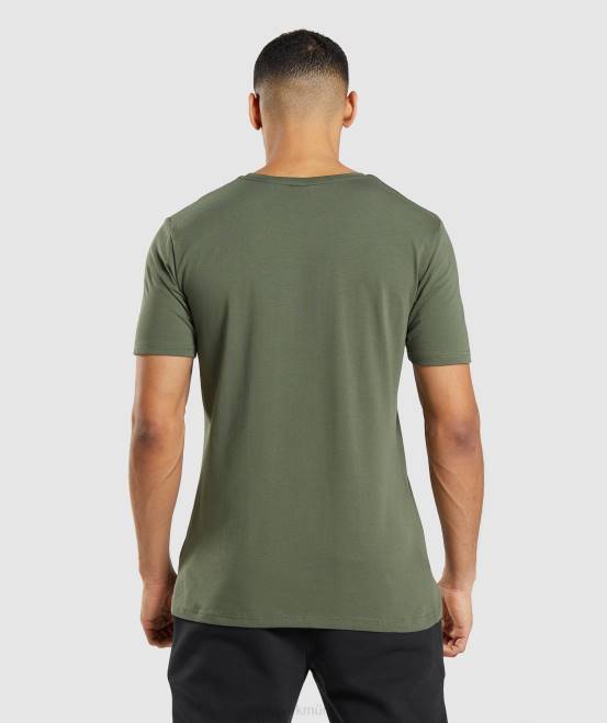 Kernolive Kleidung Gymshark Männer unverzichtbares T-Shirt 04P8656