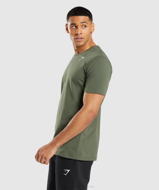 Kernolive Kleidung Gymshark Männer unverzichtbares T-Shirt 04P8656