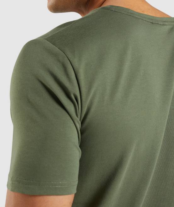 Kernolive Kleidung Gymshark Männer unverzichtbares T-Shirt 04P8656