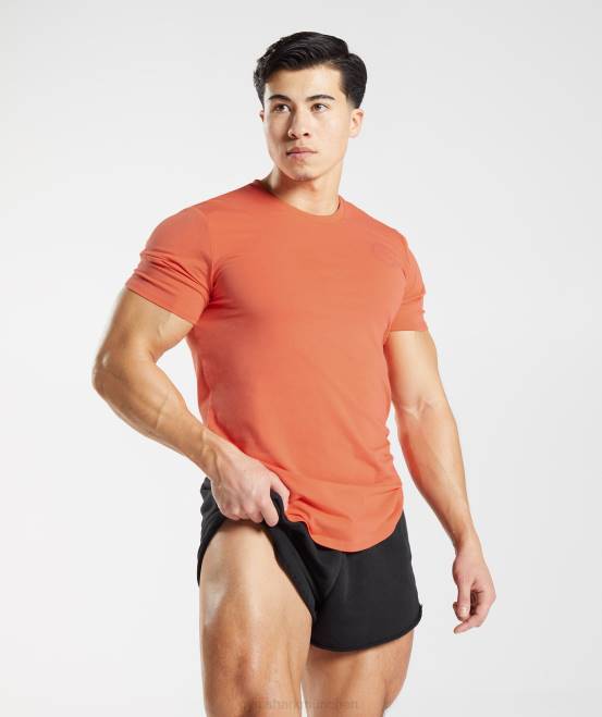 Luft- und Raumfahrtorange Kleidung Gymshark Männer Legacy-T-Shirt 04P8765