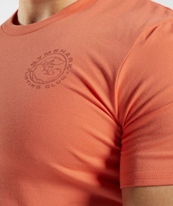 Luft- und Raumfahrtorange Kleidung Gymshark Männer Legacy-T-Shirt 04P8765