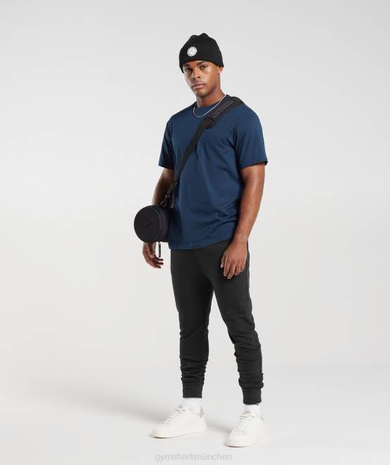 Marine Kleidung Gymshark Männer T-Shirt mit Wappen 04P8586