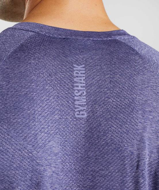Neptunlila/Samtlila Kleidung Gymshark Männer Apex-Langarm-T-Shirt 04P8707