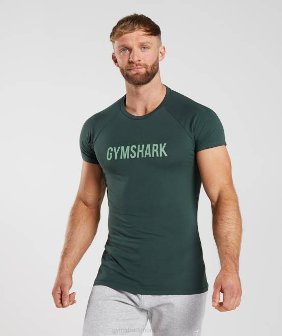 Obsidiangrün Kleidung Gymshark Männer Apollo-T-Shirt 04P8745