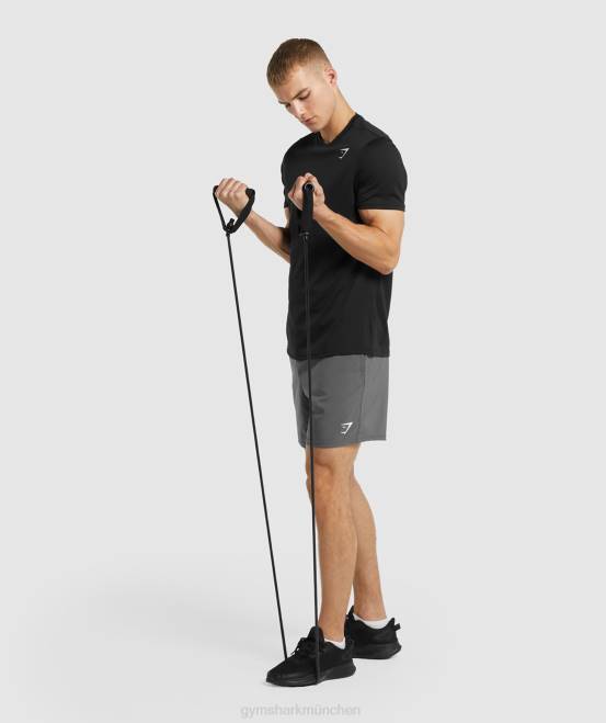 Schwarz Kleidung Gymshark Männer Ankunfts-T-Shirt mit normaler Passform 04P8654