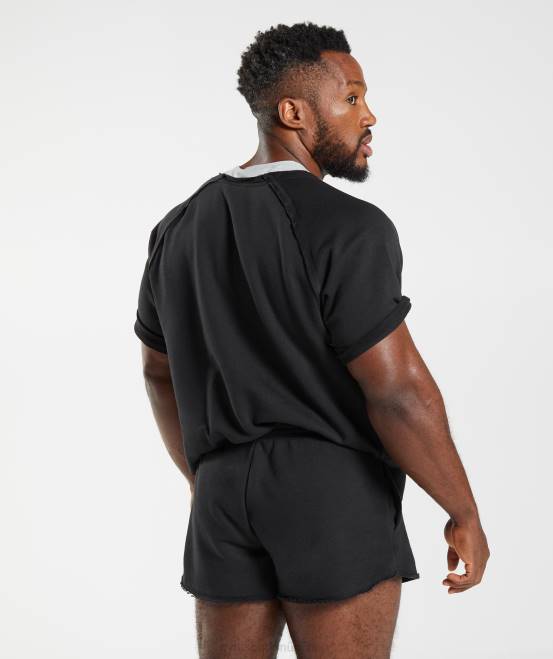 Schwarz Kleidung Gymshark Männer Legacy-Lappenoberteil 04P8708