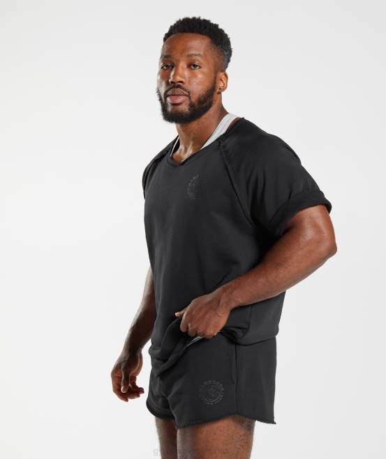 Schwarz Kleidung Gymshark Männer Legacy-Lappenoberteil 04P8708