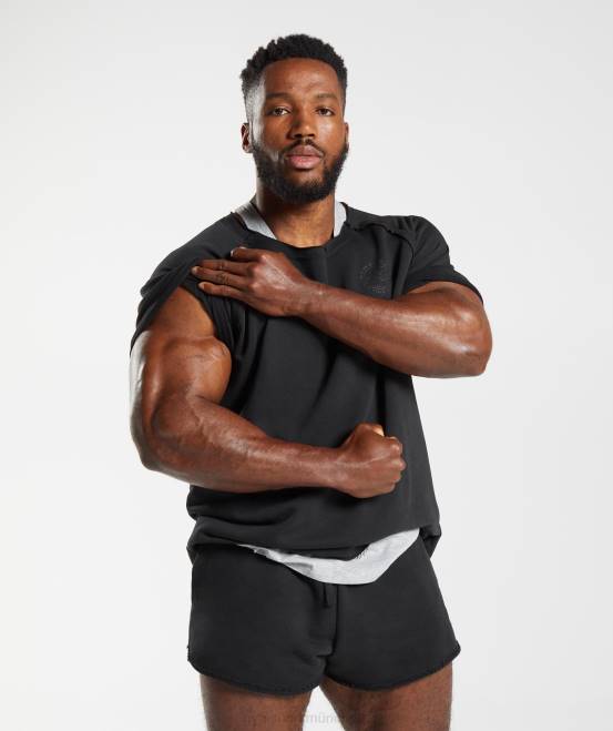 Schwarz Kleidung Gymshark Männer Legacy-Lappenoberteil 04P8708