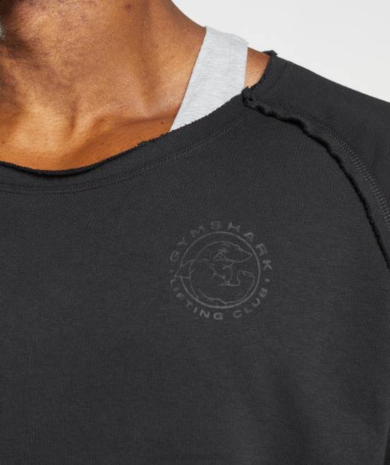 Schwarz Kleidung Gymshark Männer Legacy-Lappenoberteil 04P8708
