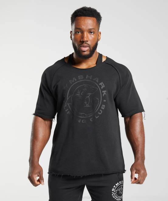 Schwarz Kleidung Gymshark Männer Legacy-Lappenoberteil 04P8718