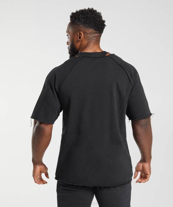 Schwarz Kleidung Gymshark Männer Legacy-Lappenoberteil 04P8718