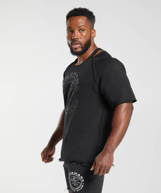 Schwarz Kleidung Gymshark Männer Legacy-Lappenoberteil 04P8718