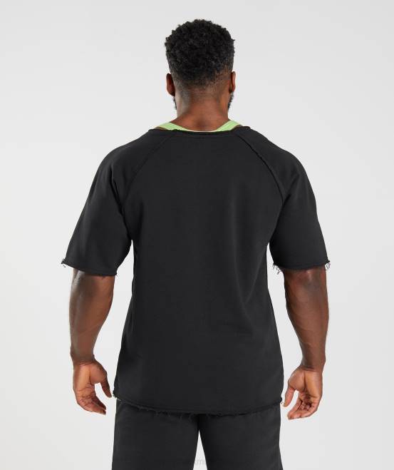 Schwarz Kleidung Gymshark Männer Legacy-Lappenoberteil 04P8740