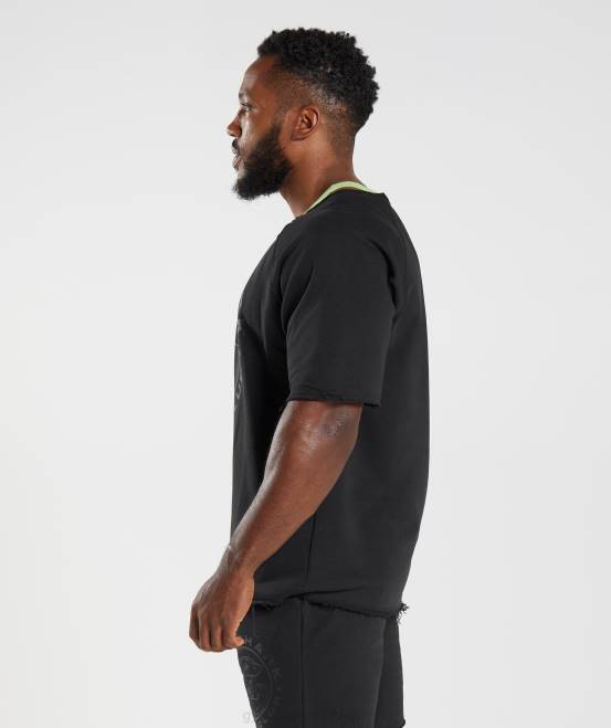 Schwarz Kleidung Gymshark Männer Legacy-Lappenoberteil 04P8740