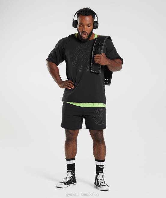 Schwarz Kleidung Gymshark Männer Legacy-Lappenoberteil 04P8740