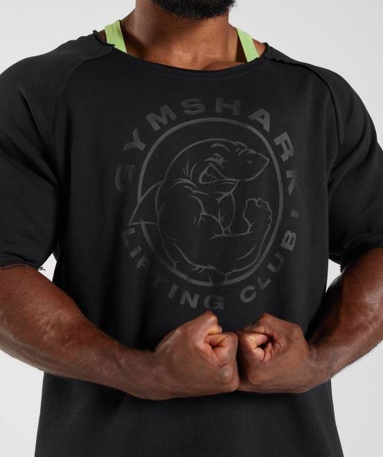 Schwarz Kleidung Gymshark Männer Legacy-Lappenoberteil 04P8740