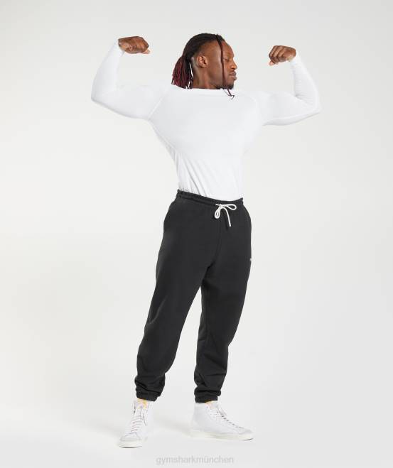 Weiß Kleidung Gymshark Männer Element Baselayer-Langarm-T-Shirt 04P8631