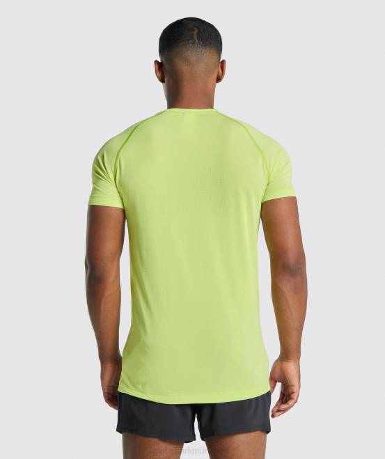gelber Mergel Kleidung Gymshark Männer Vital Light nahtloses T-Shirt 04P8735