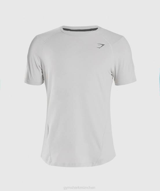 hellgrau Kleidung Gymshark Männer auffälliges T-Shirt 04P8762