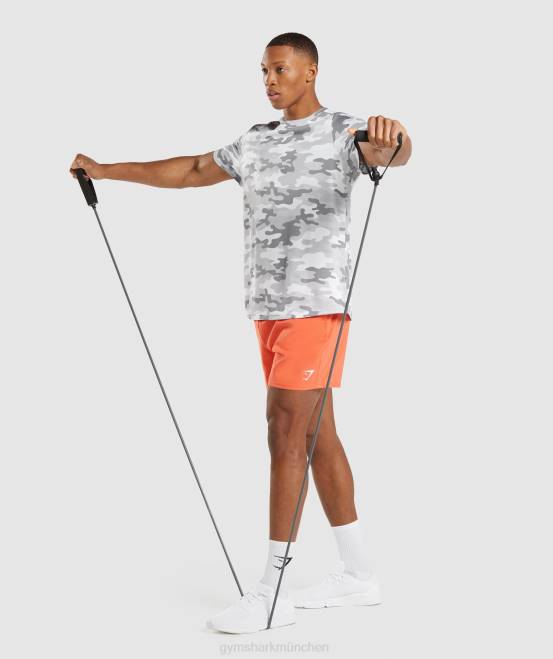 hellgrauer Druck Kleidung Gymshark Männer Ankunfts-T-Shirt 04P8724