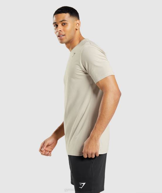 kieselgrau Kleidung Gymshark Männer unverzichtbares T-Shirt 04P8758