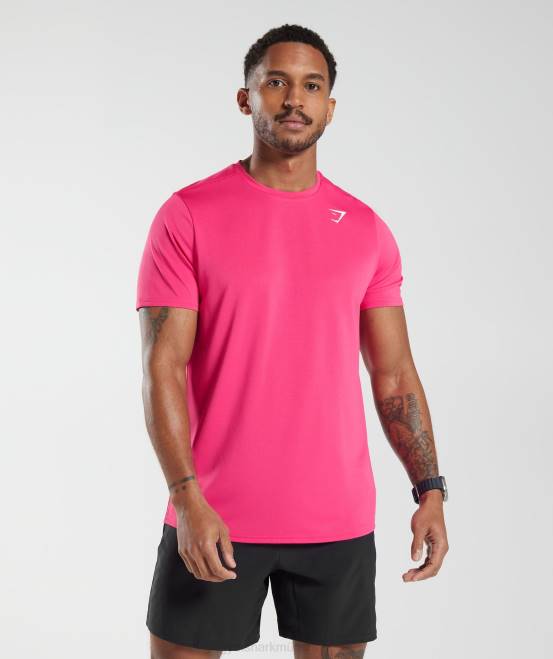 leuchtendes Fuchsia (ausverkauft) Kleidung Gymshark Männer Ankunfts-T-Shirt 04P8774