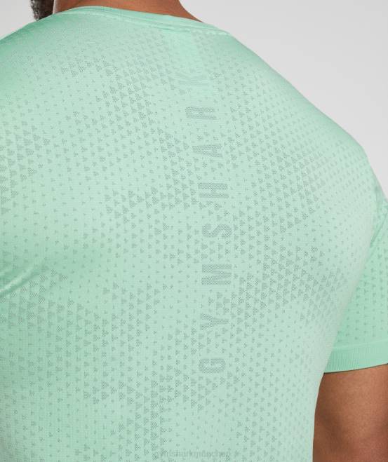 pastellgrün/weidengrün Kleidung Gymshark Männer Nahtloses Sport-T-Shirt 04P8715