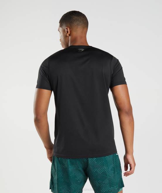 schwarz/schwarz meliert Kleidung Gymshark Männer Sport-T-Shirt 04P8583