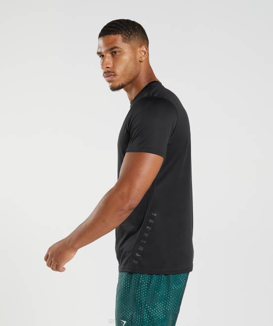 schwarz/schwarz meliert Kleidung Gymshark Männer Sport-T-Shirt 04P8583