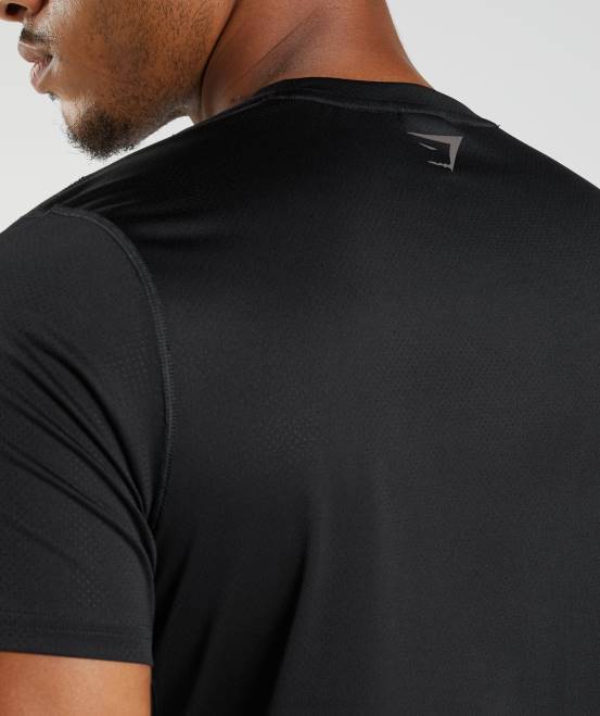 schwarz/schwarz meliert Kleidung Gymshark Männer Sport-T-Shirt 04P8583