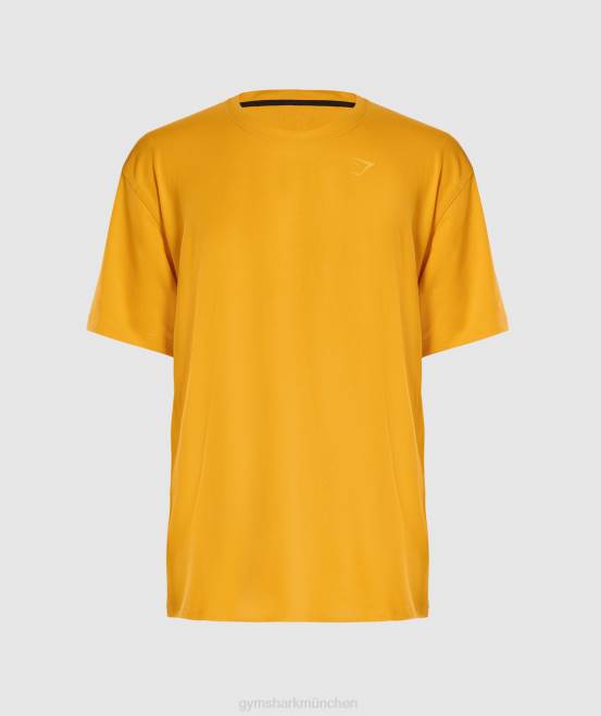 sonniges Gelb Kleidung Gymshark Männer Power-T-Shirt 04P8593
