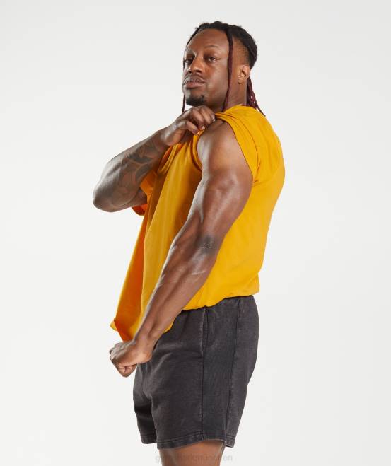 sonniges Gelb Kleidung Gymshark Männer Power-T-Shirt 04P8593