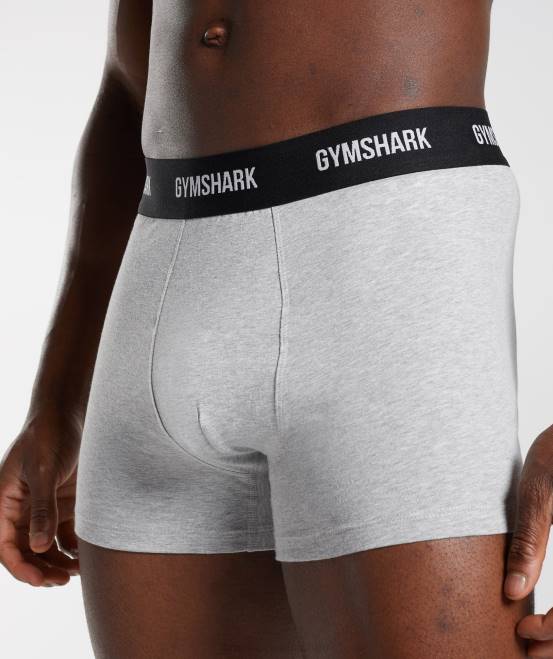hellgrau meliert Kleidung Gymshark Männer Boxershorts im 2er-Pack 04P81051
