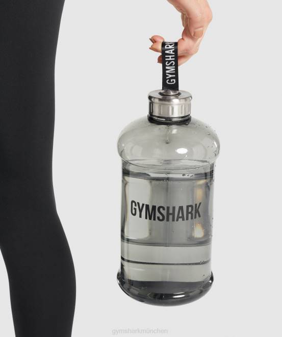 Schwarz Zubehör Gymshark unisex 74-Unzen-Wasserflasche 04P81110