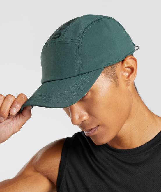Obsidiangrün Zubehör Gymshark unisex 5-Panel-Kappe mit Logo 04P81131