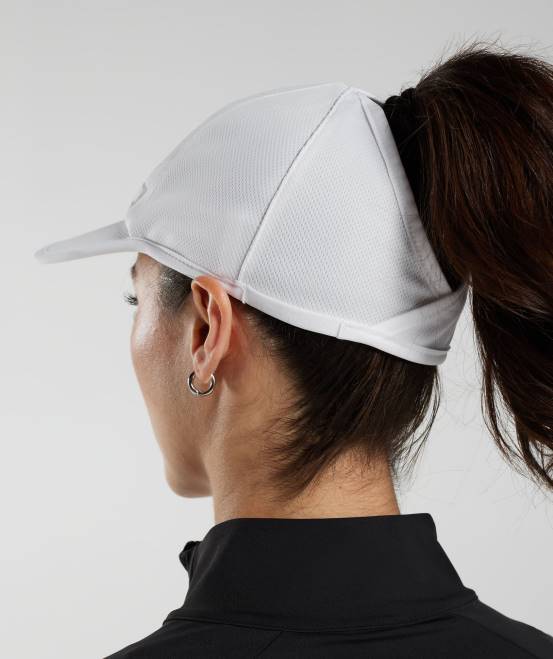Weiß Zubehör Gymshark unisex Pferdeschwanzkappe 04P81138