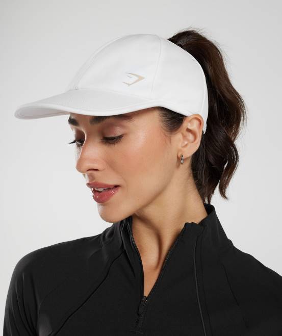 Weiß Zubehör Gymshark unisex Pferdeschwanzkappe 04P81138