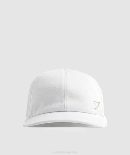 Weiß Zubehör Gymshark unisex Pferdeschwanzkappe 04P81138