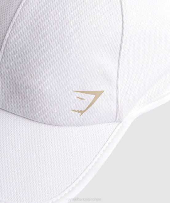 Weiß Zubehör Gymshark unisex Pferdeschwanzkappe 04P81138